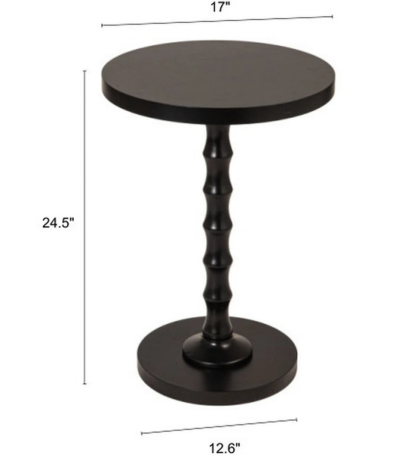 Creative Co Op Black Spindle Side Accent Table