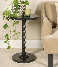 Creative Co Op Black Spindle Side Accent Table