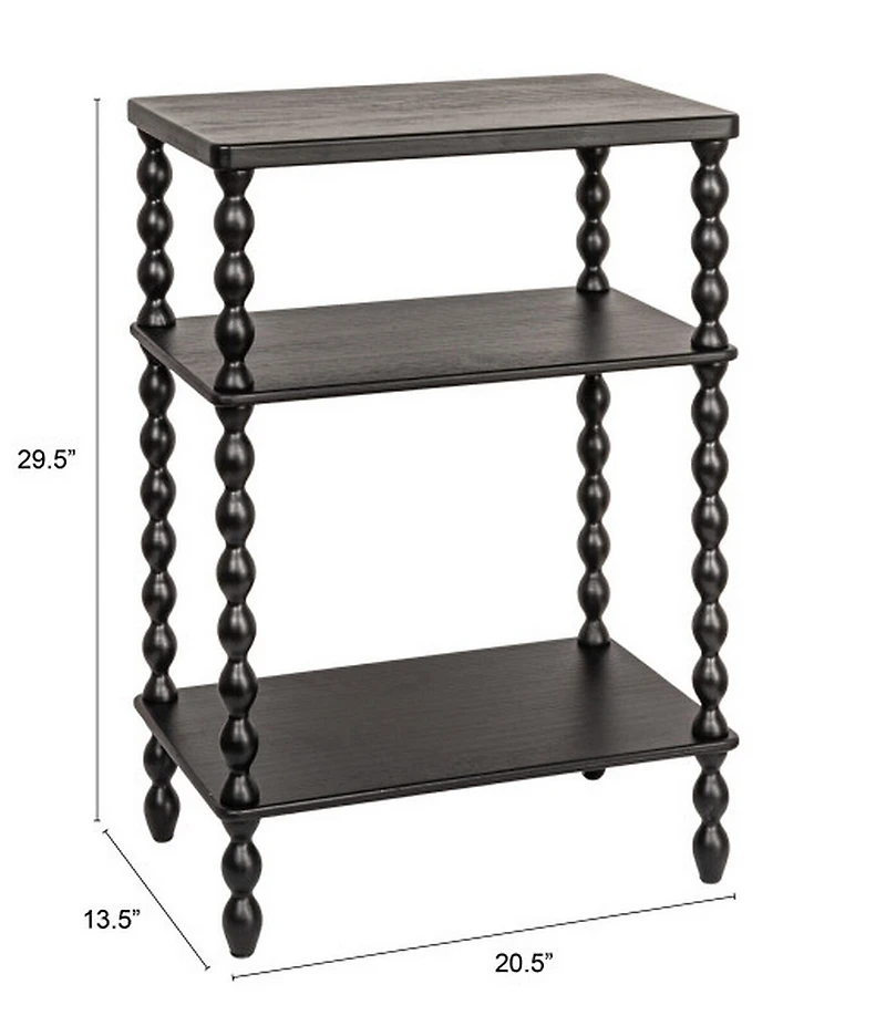 Creative Co Op Bobbin Leg Rectangle Wood Accent Table