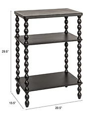 Creative Co Op Bobbin Leg Rectangle Wood Accent Table