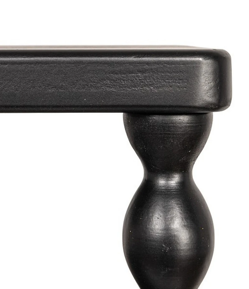 Creative Co Op Bobbin Leg Rectangle Wood Accent Table