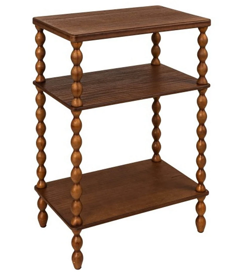 Creative Co Op Bobbin Leg Rectangle Wood Accent Table