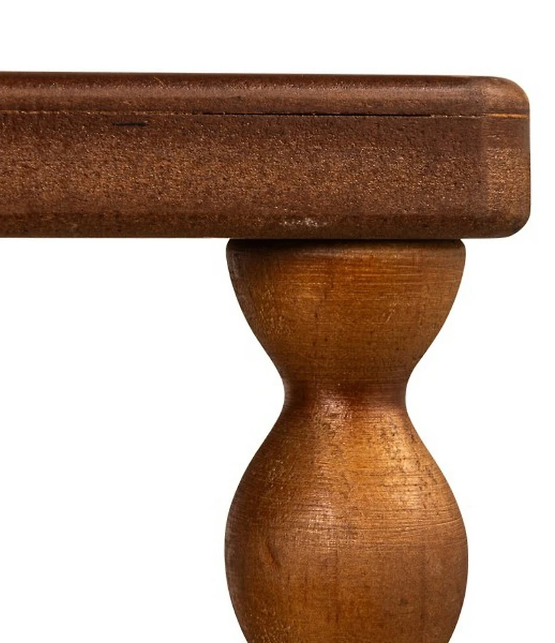 Creative Co Op Bobbin Leg Rectangle Wood Accent Table