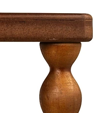 Creative Co Op Bobbin Leg Rectangle Wood Accent Table