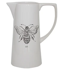 Creative Co Op Ceramic Bee Pitcher