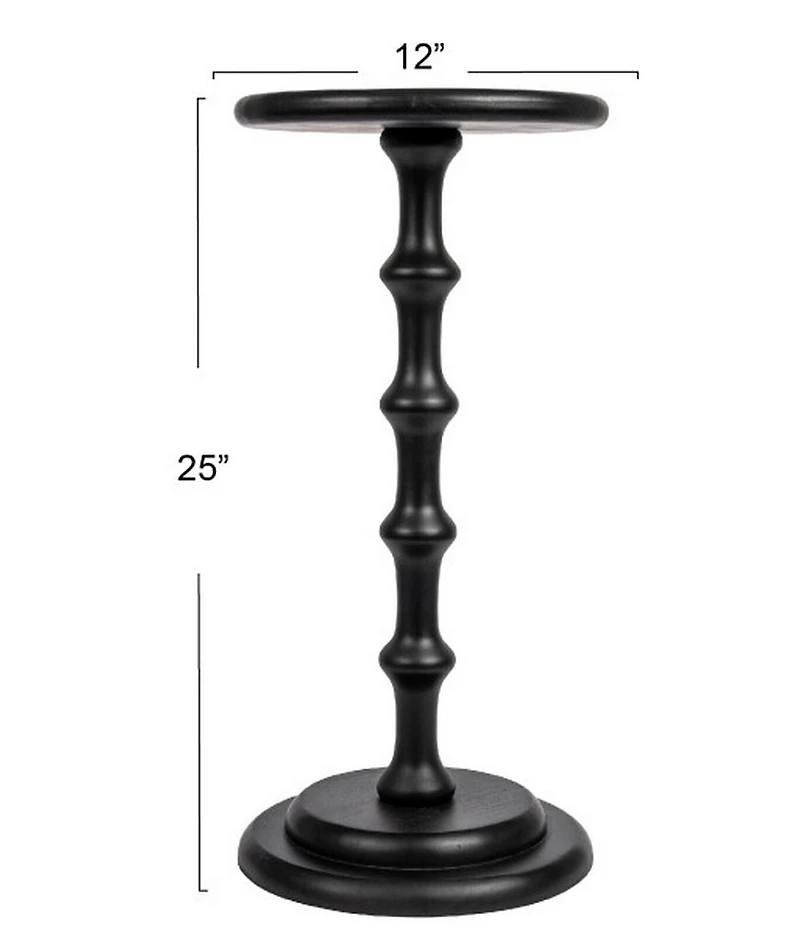 Creative Co Op Ergo Pedestal Cocktail Side Accent Table