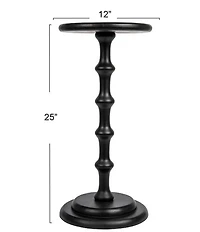 Creative Co Op Ergo Pedestal Cocktail Side Accent Table