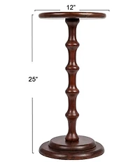 Creative Co Op Ergo Pedestal Cocktail Side Accent Table