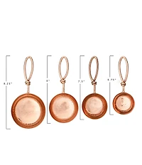 Creative Co Op Hammered Stainless Steel Scoops, Set of 4