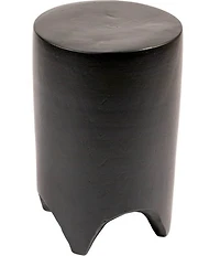 Creative Co Op Hand-Carved Wood Side Accent Table