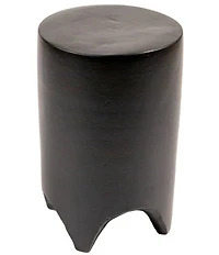 Creative Co Op Hand-Carved Wood Side Accent Table