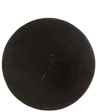 Creative Co Op Hand-Carved Wood Vertical Stripes Side Accent Table