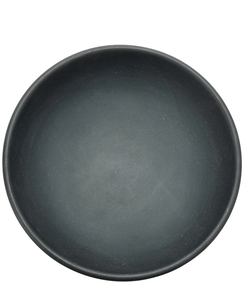 Creative Co Op Black Mango Wood Footed Bowl