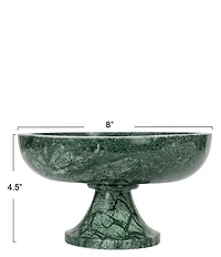 Creative Co Op Marble Footed Pedestal Bowl