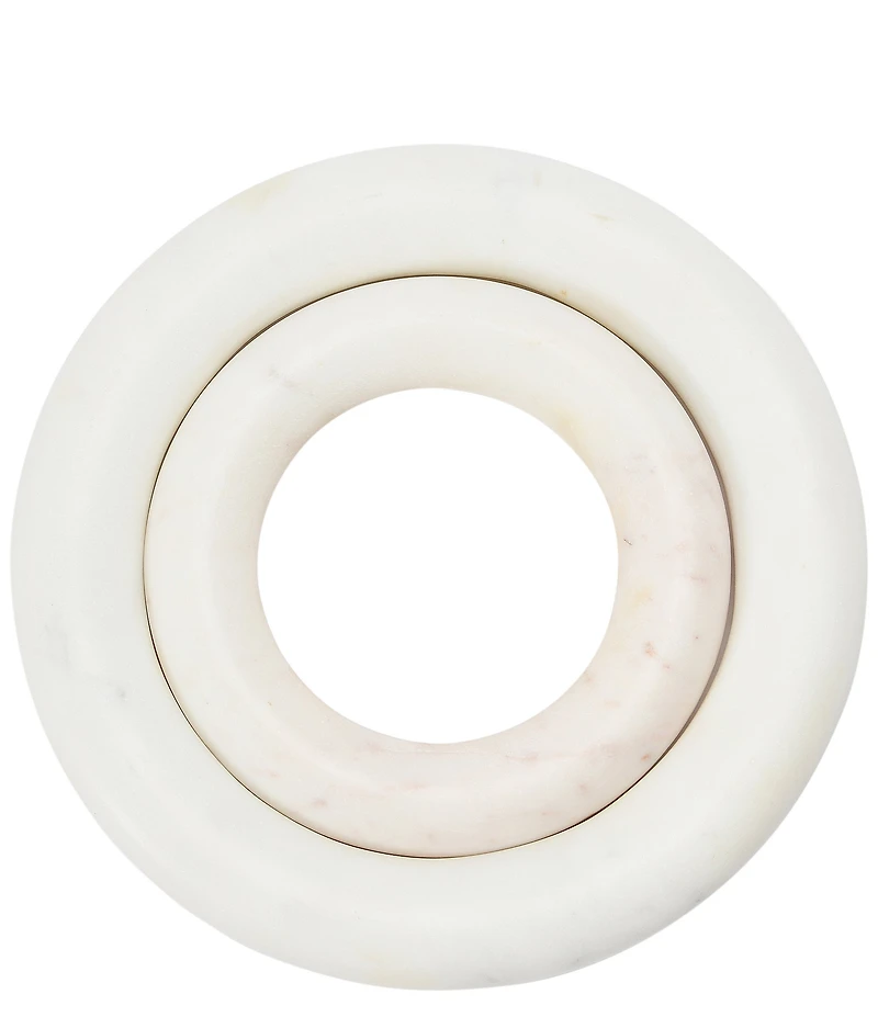 Creative Co Op Marble Trivets for Dining Table, Set of 2