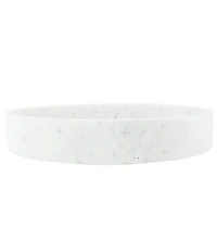 Creative Co Op Minimalist Round Carved Marble Tray