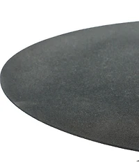 Creative Co Op Modern Textured Round Metal Side Accent Table