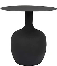 Creative Co Op Modern Textured Round Metal Side Accent Table