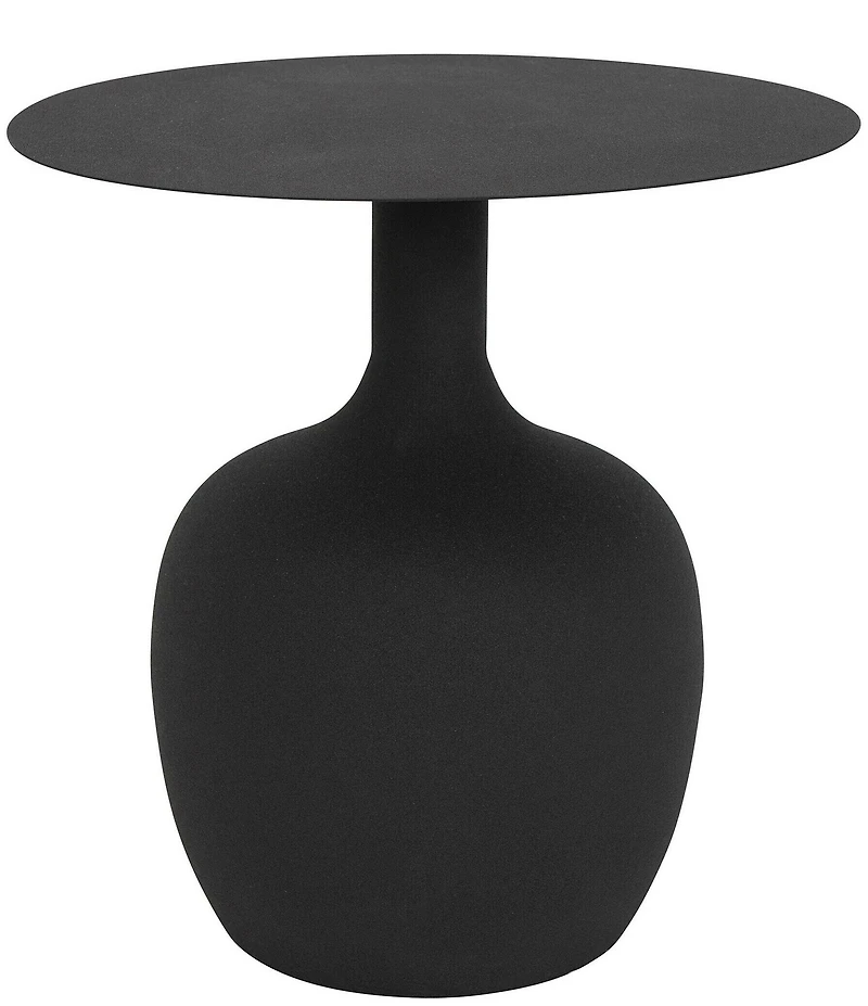 Creative Co Op Modern Textured Round Metal Side Accent Table