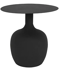 Creative Co Op Modern Textured Round Metal Side Accent Table