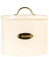 Creative Co Op Oval Metal Bread Box with Lid