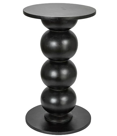 Creative Co Op Round Mango Wood Oversized Bubble Accent End Table