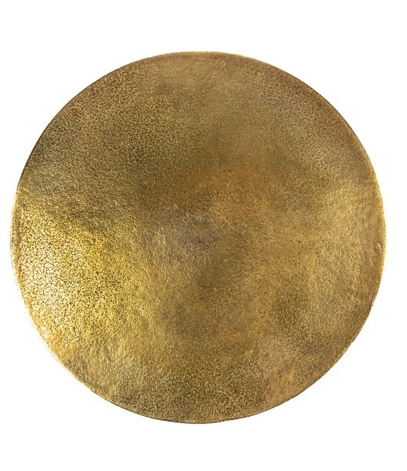 Creative Co Op Round Nautical Accent Table with Anchor Base in Cast Iron