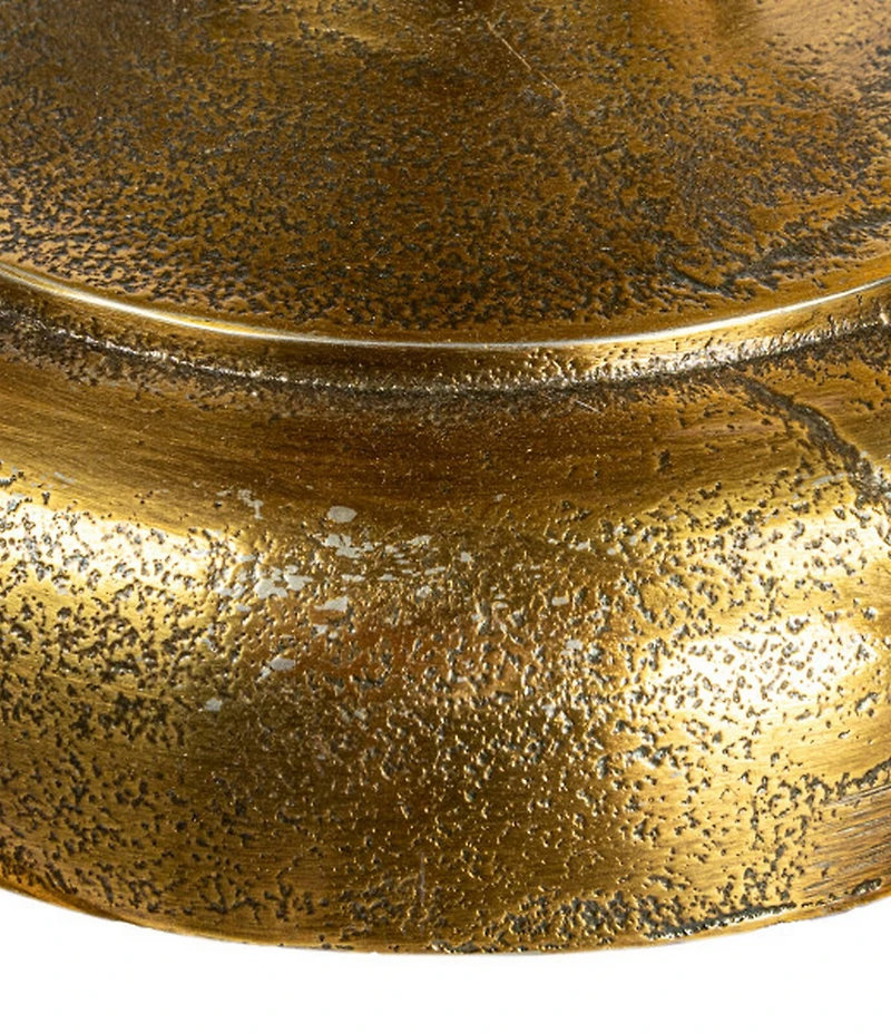 Creative Co Op Round Nautical Accent Table with Anchor Base in Cast Iron