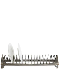 Creative Co Op Rustic Farmhouse Metal Dish Rack with 18 Slots
