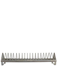 Creative Co Op Rustic Farmhouse Metal Dish Rack with 18 Slots