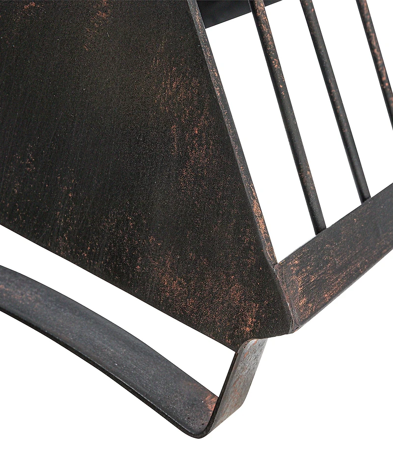 Creative Co Op Rustic Farmhouse Metal Dish Rack with 18 Slots