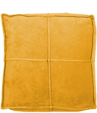 Creative Co Op Square Cotton Velvet Pouf Seat