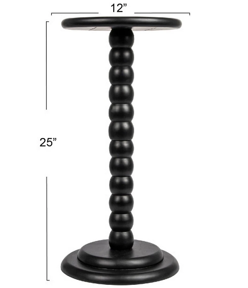 Creative Co Op Stacked Pedestal Cocktail Side Accent Table