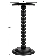 Creative Co Op Stacked Pedestal Cocktail Side Accent Table