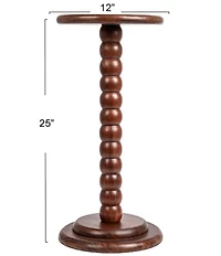 Creative Co Op Stacked Pedestal Cocktail Side Accent Table