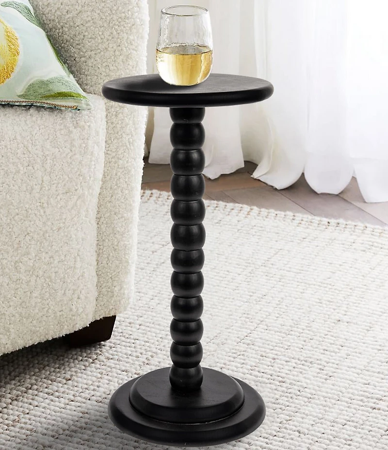 Creative Co Op Stacked Pedestal Cocktail Side Accent Table