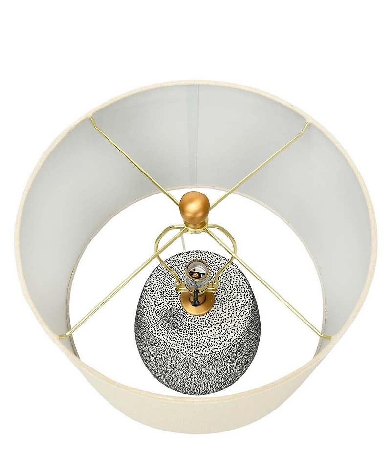 Creative Co Op Textured Stoneware Table Lamp