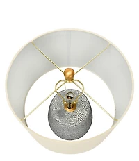 Creative Co Op Textured Stoneware Table Lamp
