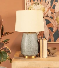 Creative Co Op Textured Stoneware Table Lamp