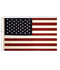 Creative Co Op USA Fabric Flag with Grommets
