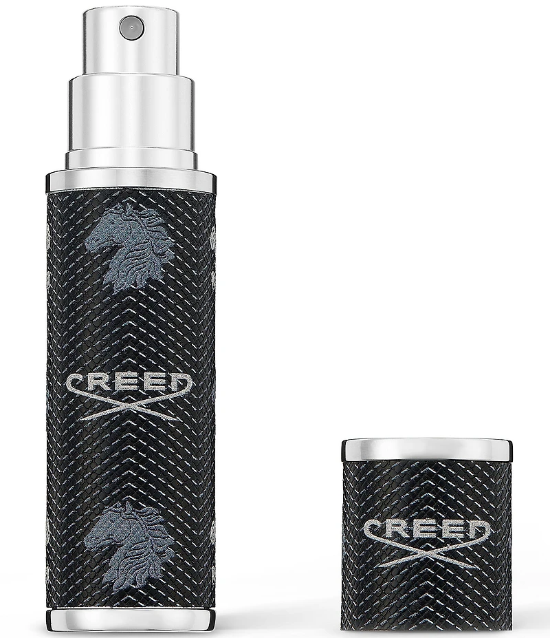 CREED Black Leather Refillable Travel Fragrance Atomizer