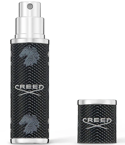CREED Black Leather Refillable Travel Fragrance Atomizer