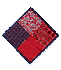 Cremieux 4-Square Woven Silk Pocket Square