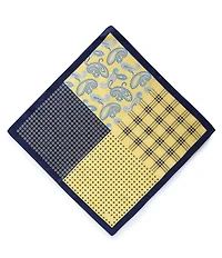 Cremieux 4-Square Woven Silk Pocket Square