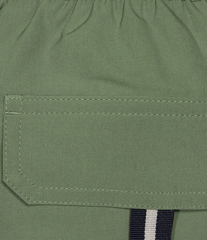 Cremieux 9#double; Classic Solid Swim Trunks