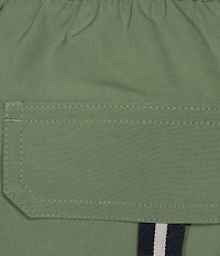 Cremieux 9#double; Classic Solid Swim Trunks