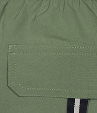 Cremieux 9#double; Classic Solid Swim Trunks