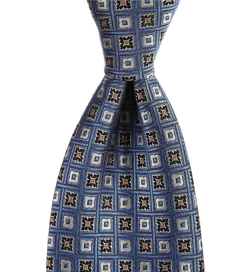 Cremieux Alvin Multi Squares 3.4#double; Silk Tie