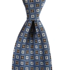 Cremieux Alvin Multi Squares 3.4#double; Silk Tie