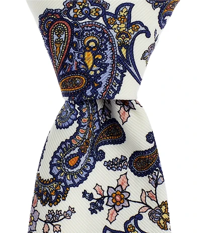 Cremieux Arlo Flower/Paisley Pattern 3 3/8#double; Woven Tie
